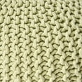 thumbnail image 4 of GDF Studio Poona Modern Handmade Fabric Knit Round Pouf, Green, 4 of 7