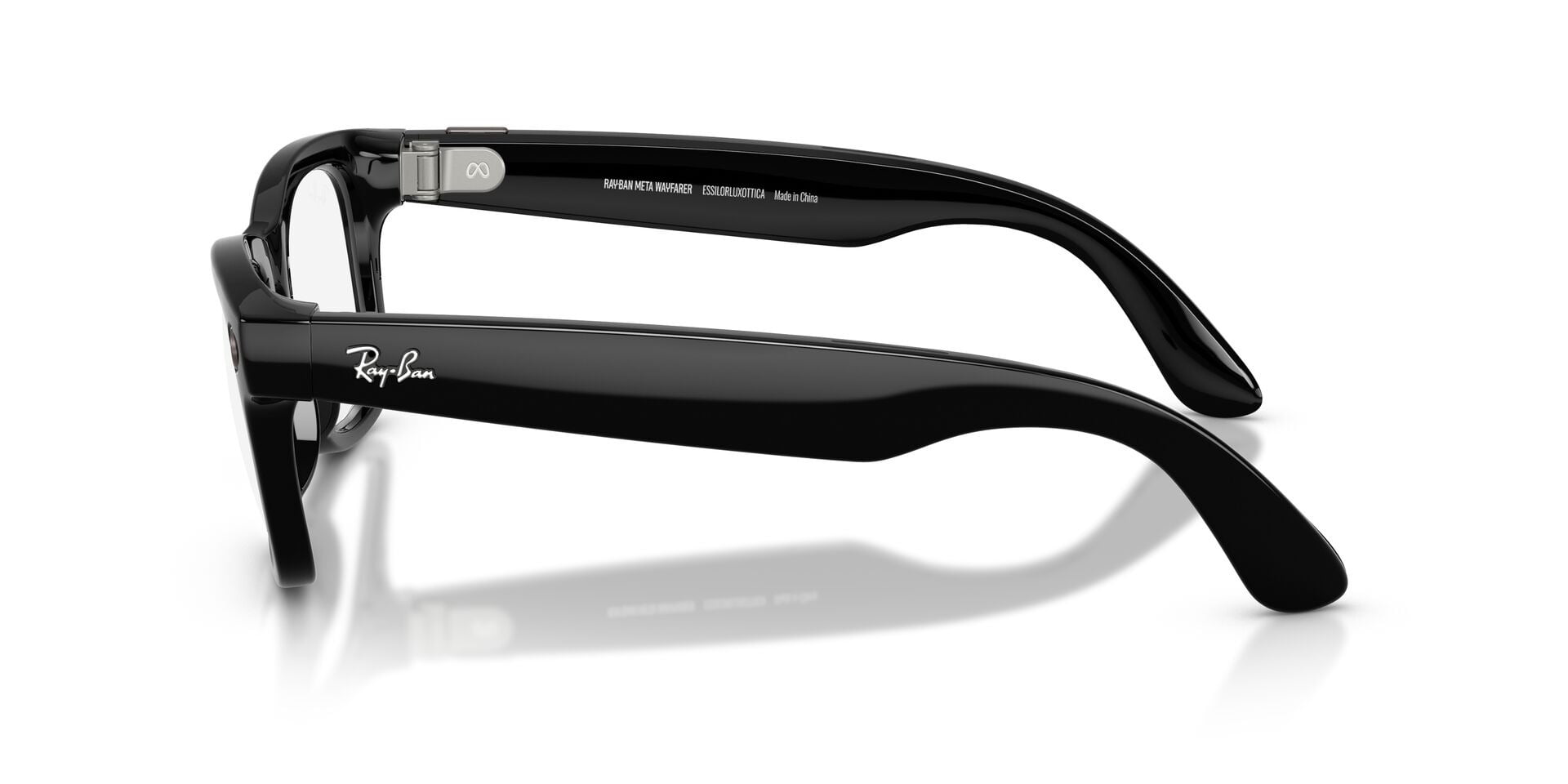Ray-Ban Meta Wayfarer Gen 2 Smart Glasses, AI Meta Glasses with Photo and Video, Size 53, Shiny Black/Transitions Graphite Green