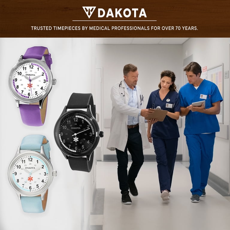 Dakota Nurse Watch – Easy Read Dial, Military Time, Silicone  display picture 1