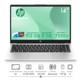 thumbnail image 2 of Combo Laptop HP 245 G10 AMD Ryzen 3-7330U 8GB 512GB SSD W11H Plateado + Impresora HP, 2 of 5