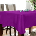 thumbnail image 3 of GZHJMY Unbreakable Square Tablecloths with Dust and Wrinkle Resistance-60x60In,Solid Purple Pattern Wedding Kitchen Picnic Buffet Holiday Party Decoration, 3 of 7
