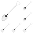 thumbnail image 1 of Flatware Tableware Plastic dining spoon-1 Cake Fruit Spoon Stainless Steel Spoon * 3+1 Cake Fruit Spoon Stainless Steel Spoon * 3 Metal(Silver, One Size*3+One Size*3), 1 of 8