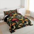 thumbnail image 3 of Manfei Botanical Mushroom Queen Comforter Set 3 Pieces for Kids, Nature Plant Bedding Sets, Leaves Bedding Comforter Set, Ultra Soft Home Decor, 3 of 8