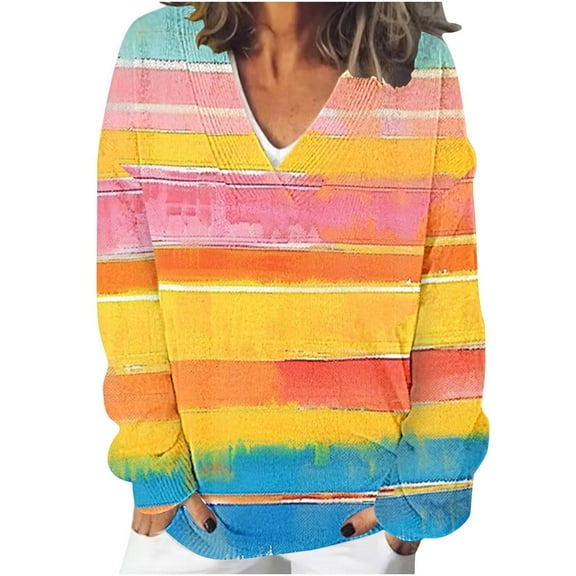 SHE IS My Items Oversized Long Sleeve Shirts for Women Gym Long Sleeve Tops for Women Dressy Plus Size 3/4 Length Sleeve Womens Tops Fall Womens Tunic Tops Dressy Casual