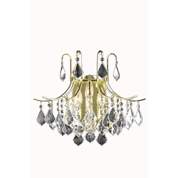 Elegant Lighting Ld8100w16 Amelia 3 Light 14" Tall Wall Sconce - Gold