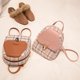 thumbnail image 3 of Mochila pequeña para mujer de 19 pulgadas con hebillas de metal, ideal para viajar y con estilo a cuadros perfectos, 3 of 8