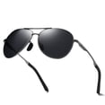 thumbnail image 2 of Gafas de sol de aviador polarizadas para hombre y mujer, protección UV, ligeras y transpirables, 2 of 3