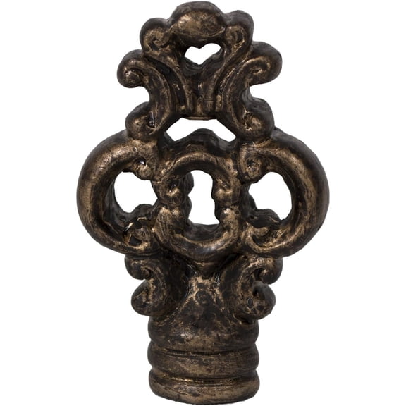 Urbanest Key Lamp Finial 2 3/8 Inch Tall, Bronze With Gold Highlight Decorative Lamp Shade Finial for Table & Floor Lamps- 1 Piece
