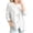 White, variant on Women's Classic Button Front Denim Jacket, V-Neck Stretch Denim Jacket, Breathable Fabric Loose Fit for Daily White S(S)