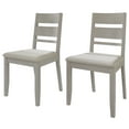 thumbnail image 3 of Castle Place Vintage Style Wooden Dining Chair, Set of 2, White, 3 of 8