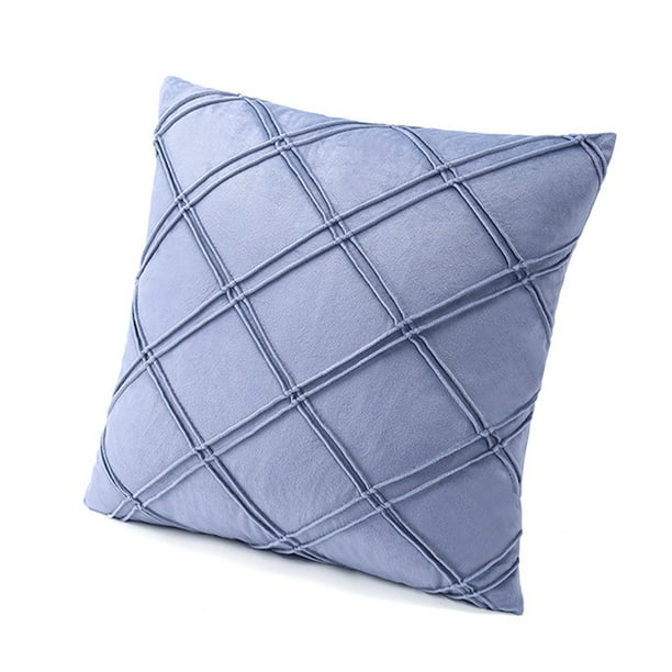 Funda de cojín con borde plateado, almohada de viaje para oficina en casa, funda de cojín cuadrada