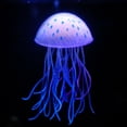 thumbnail image 5 of Clear Jellyfish Decor, Floating Artificial Jellyfish Ornament for Fish Tank Aquarium, Swims with Water Flow, Blue, 4.53 x 2.56 Inch, 5 of 7