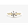 thumbnail image 2 of HeartsAndYou 1.2ct Engagement Ring for Women Baguette Cut Moissanite Star Art Deco 18k Yellow Gold Over Silver, 2 of 8