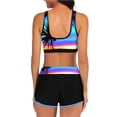 thumbnail image 7 of Edvintorg Women's Sporty Bikini Sets Two Piece Swimsuits Push Up Tank Tops with Boyshorts Bathing Suits Athletic Swimwear for Women, 7 of 7