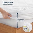 thumbnail image 4 of 1-Piece Cal King Heated Mattress Pad,White, 4 of 17