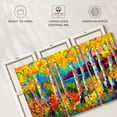 thumbnail image 6 of Elephant Stock Vivid Autumn Jewels Wall Art - Horizontal Multi Panel Canvas - Living Room Wall Decor - Nature Multi Panel - Yellow And Blue Decor By Marion Rose - 33" x 20", 6 of 8