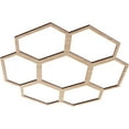 thumbnail image 2 of 20"OD x 7"ID x 3/8"T Florin Wood Fretwork Pierced Ceiling Medallion, Alder, 2 of 3