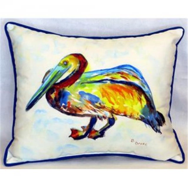 Betsy Drake ZP984A Gertrude Pélican Coussin Intérieur et Extérieur- 20 x 24 Po.