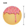 thumbnail image 3 of Disketp Pink Ice Cream Small Mouse Pad 7.9x7.9 Inches,Washable Round Mousepad For Office Laptop Computer,Non-Slip Rubber Base Mouse Pads For Wireless Mouse, 3 of 9