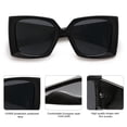 thumbnail image 4 of Gafas de sol SOJOS Retro Square Polarized SJ2224 para mujer, 4 of 5