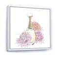 thumbnail image 3 of Designart 'Bouquet of Flowers and Perfume Bottle I' Traditional Framed Canvas Wall Art Print, 3 of 5
