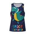 thumbnail image 3 of Haiem Dinosau Space Explorer Men Workout Tank Top Gym Bodybuilding Sleeveless Muscle T Shirts Athletic Tank Breathable Workout Shirt-3X-Large, 3 of 8