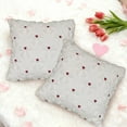 thumbnail image 5 of Valentines Pillow Covers 18x18 Inch, Lover Heart Bow Throw Pillow Covers, Knitting Jacquard Pillow Cover for Valentines Day Decorations, Soft Plush Faux Fur Pillow Case for Bedroom Couch Sofa, White, 5 of 7