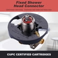 thumbnail image 4 of Wowow Single Handle 7-Spray Shower Faucet 1.8 GPM with Handheld Shower and High Pressure in Brushed Nickel (Valve Included), 4 of 5