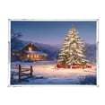 thumbnail image 2 of Acrylic Tray 15.7*11.8*1.9 Inch Transparent Tray Food Tray Tea Cup Tray Serving Trays Cosmetics Storage Kitchen Table Bathroom Sundry Storage Beautiful Christmas Night, 2 of 7