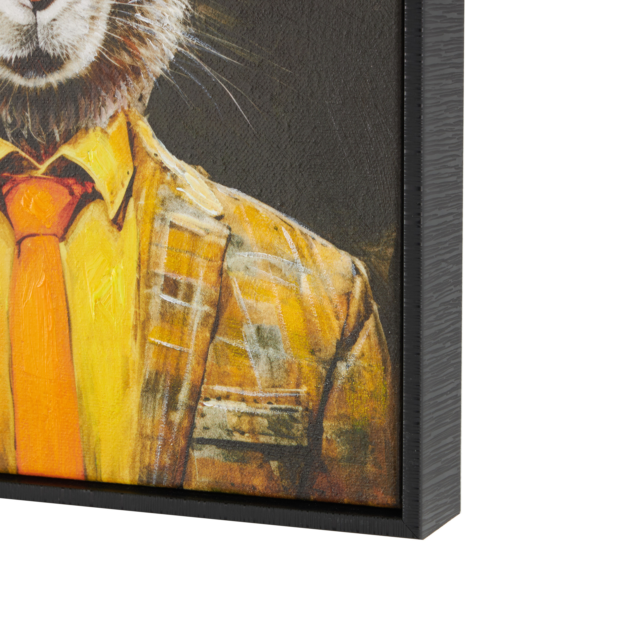 13" x 17" Business Rabbit Framed Wall Art with Glasses and Handkerchief, by DecMode (2 Count)
