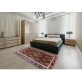 thumbnail image 4 of Ahgly Company Indoor Rectangle Traditional Brown Red Persian Area Rugs, 3' x 5', 4 of 6
