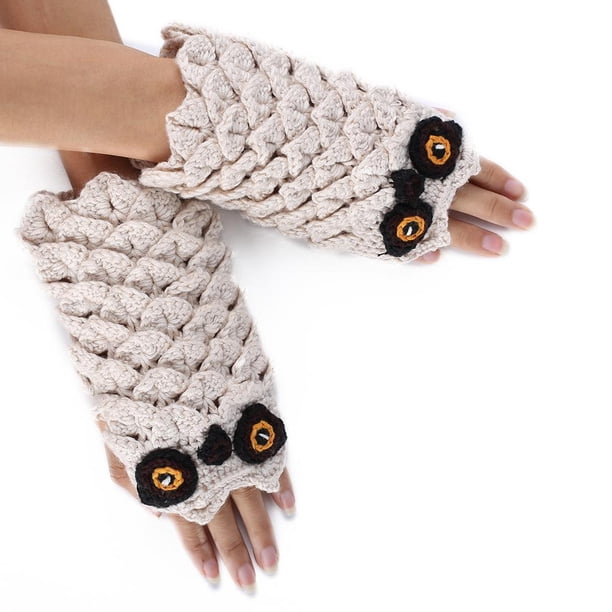 Guantes de punto, guantes de medio dedo Guantes de punto sin dedos Guantes de medio dedo Altamente recomendados
