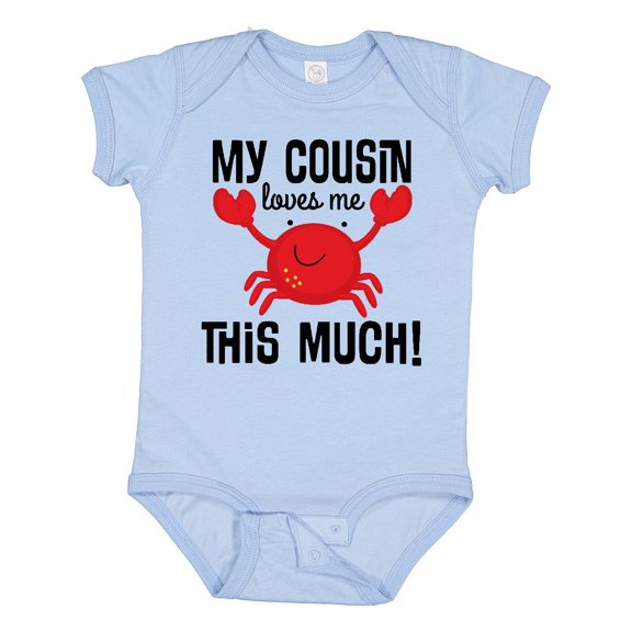 Inktastic My Cousin Loves Me Boys Boys or Girls Baby Bodysuit