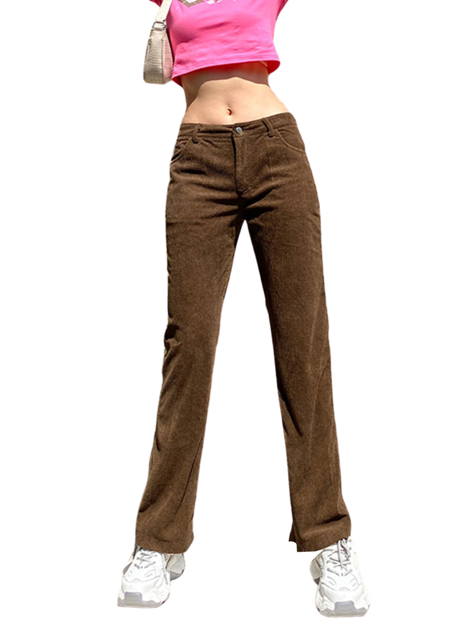 best women's mid rise corduroy pants