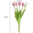 thumbnail image 2 of Aoivrb10PCS Artificial Tulip Flowers Real Touch Tulips Plastic Flower Fake Bouquet Table Arrangements Gift for Home Office Party Wedding Birthday Garden Store Decoration (Light Purple), 2 of 17