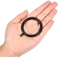 thumbnail image 5 of Curtain Ring Metal 28-Pcs 1.75 Inch Inner Diameter with Eyelets Fit Up to 1.5 Inch Rod Large Wire Diameter (Black-28pcs), 5 of 5