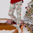 thumbnail image 1 of MKLEKYY Leggings deportivos para mujer, leggings de entrenamiento a la moda, pantalones con estampado navideño de bloques de color, leggings suaves y elásticos., 1 of 3