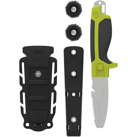 Gear Aid Tanu Blunt Tip Knife with BCD Adapter Nav Green