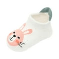 thumbnail image 4 of Bnwani White Cotton Socks for Toddler Warm Floor Solid Color Indoor Non-Slip Cute Socks 2-3t, 4 of 4