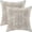 Brown, variant on LQCrafK 18 x 18 Bohemian Boho - 17 Orange Carpet Pattern Linen Throw Pillows, 2 Count