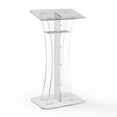 thumbnail image 4 of FixtureDisplays® Podium en Acrylique Plexiglas Clair Lutrin Chaire d'Église 1803-311-NEW, 4 of 7