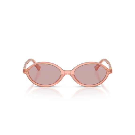 Miu Miu MU04ZS 20I60V 50mm Oval Sunglasses Women's Opaline Pink