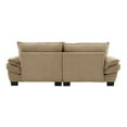 thumbnail image 4 of Corduroy Sofa Sleeper Couch Loveseat Sofa with Pillows Comfy Upholstered Deep Seat Sofa for Bedroom,Living Room,Apartment,Office,Dorm-Khaki Corduroy, 4 of 5