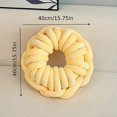 thumbnail image 2 of (White)Creative ringshaped knotted pillow Personalized ring donut pillow, 2 of 5