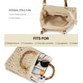 thumbnail image 5 of Small Tote Bag Beach Tote Bag Straw Beach Bag Crochet Tote Bag Straw Bag for Women Packable Beach Bag Crochet Beach Bag, 5 of 6