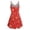 Red, variant on Women's 90s Boho Mini Dress, Mesh A Line Short Dress ,Summer Festival Outfit for Rave, Party, Concert White XXXXXL