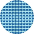 thumbnail image 1 of Ahgly Company Machine Washable Indoor Square Transitional Blue Area Rugs, 3' Square, 1 of 7