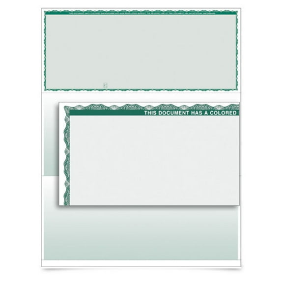 VersaCheck - Form 1000 - Premium - Green - 250 Sheets
