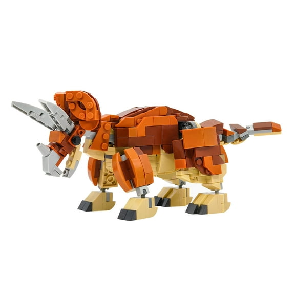 Jurassic Dinosaur Triceratops Building Block Set, Best Gift for Dinosaur Fans, 386Pcs