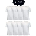 thumbnail image 2 of 8-Pack Men's Short Sleeve Crew Neck Cotton Blend Classic Tee (S-3XL), 2 of 7